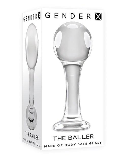 Gender X The Baller Glass Plug - Clear - LUST Depot