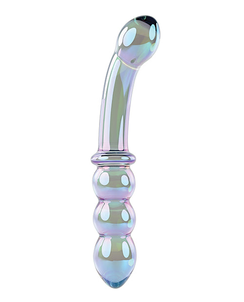 Gender X Lustrous Galaxy Wand Dual Ended Glass Massager - Green - LUST Depot