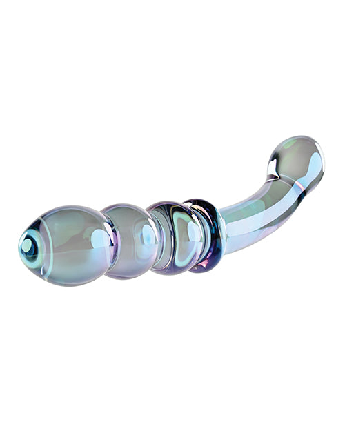 Gender X Lustrous Galaxy Wand Dual Ended Glass Massager - Green - LUST Depot