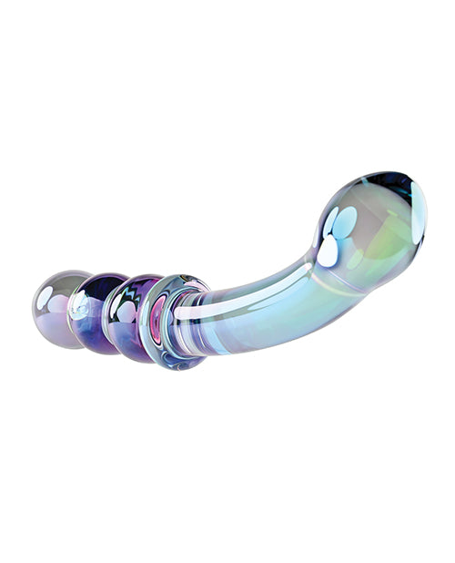 Gender X Lustrous Galaxy Wand Dual Ended Glass Massager - Green - LUST Depot