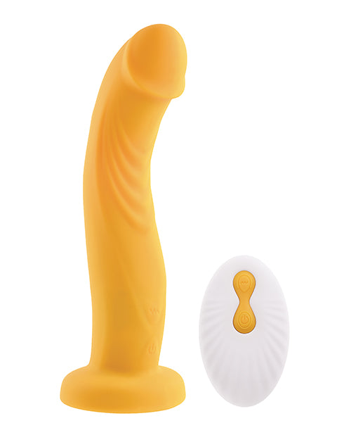 Gender X Sweet Embrace Dual Motor Strap On Vibe W-harness - Yellow - LUST Depot