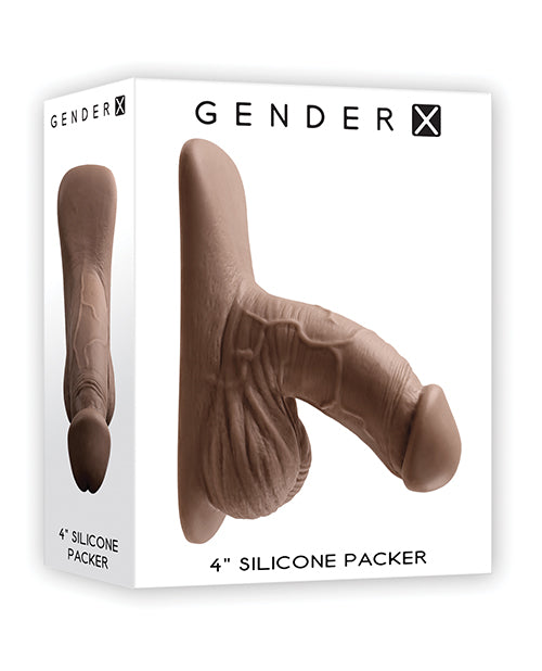 Gender X 4" Silicone Packer - Dark - LUST Depot