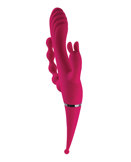 Gender X Four By Four Vibrator - Burgundy - LUST Depot