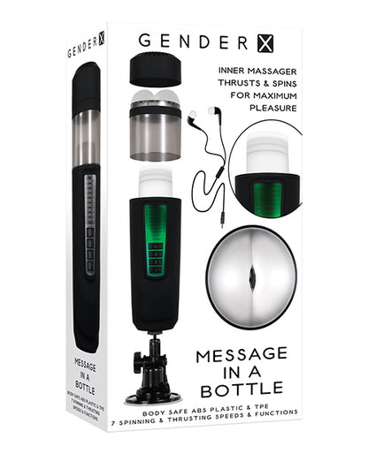 Gender X Message In A Bottle - Black - LUST Depot