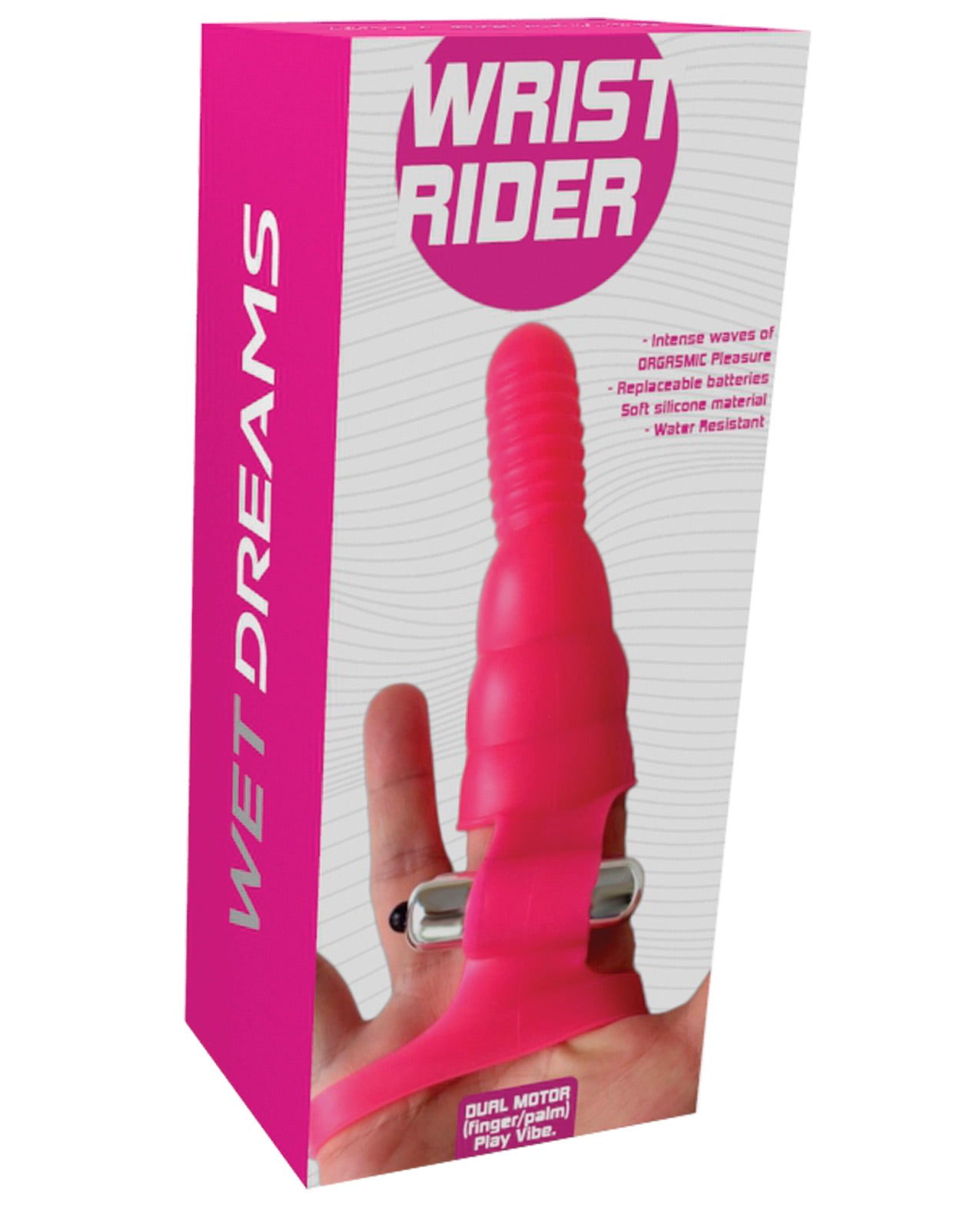 Wet Dreams Wrist Rider Finger Play Sleeve W- Wrist Strap - Blue - LUST Depot