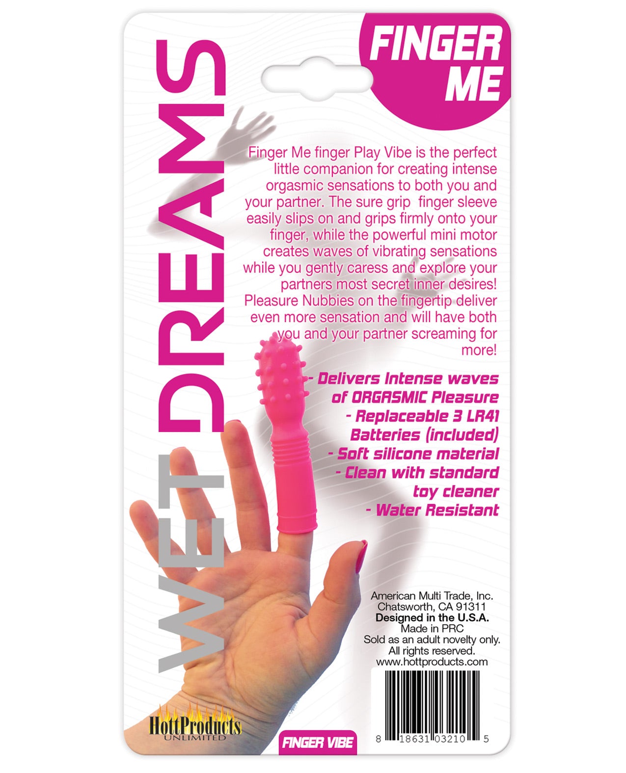 Wet Dreams Finger Me Finger Play Vibe - Magenta - LUST Depot