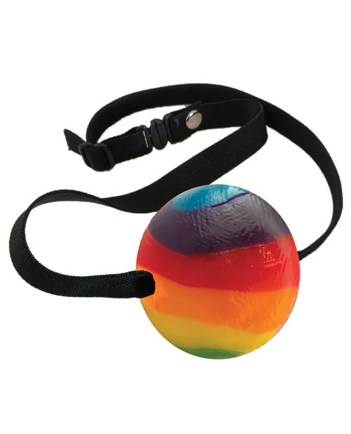 Rainbow Candy Ball Gag - Strawberry - LUST Depot