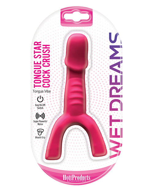 Wet Dreams Tongue Star Cock Crush Vibe - Pink - LUST Depot