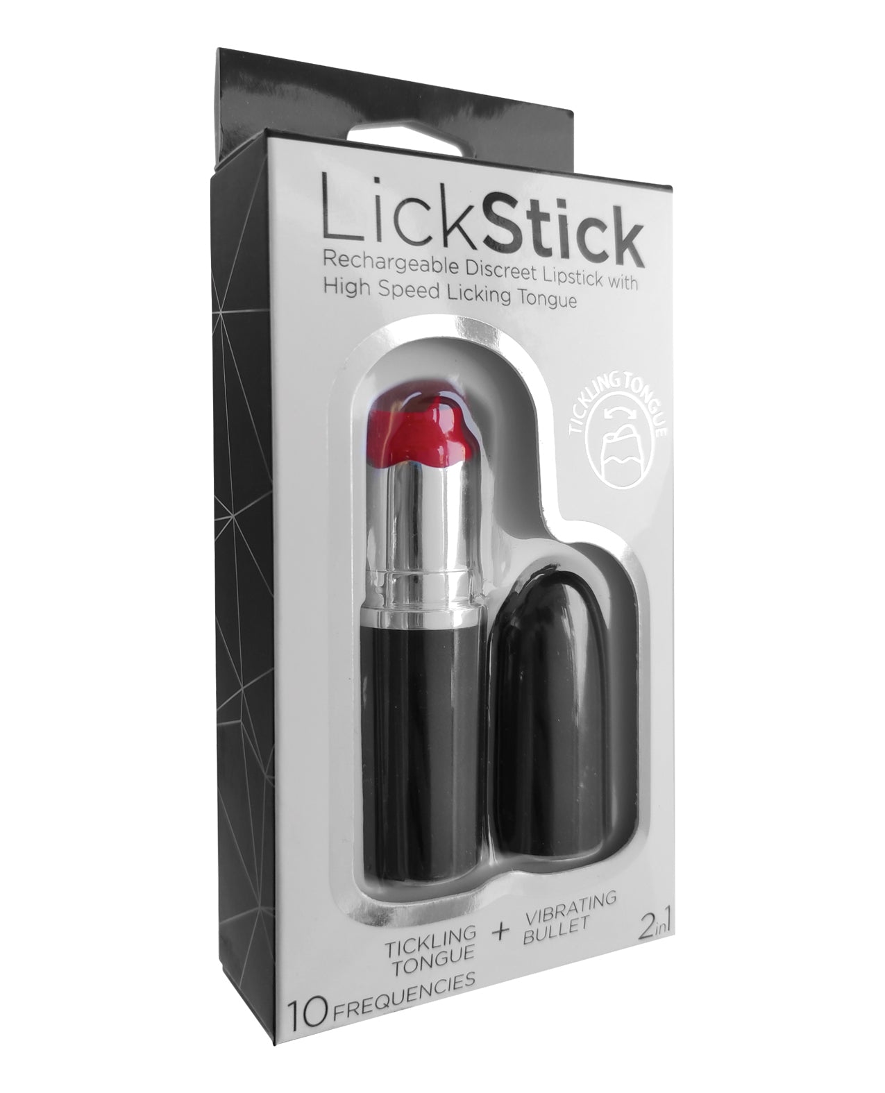 Lick Stick Rechargeable Discreet Lipstick Bullet W-high Speed Licking Tongue - LUST Depot