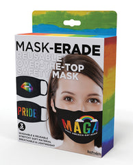 Hott Products Maskerade Masks - Pride-gay Again- Rainbow Kiss Pack Of 3