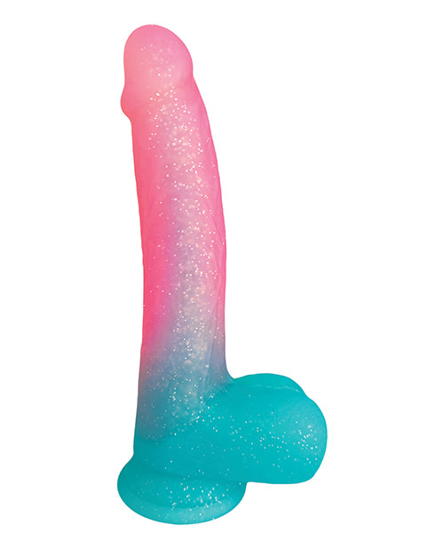 Sweet Sex 8.5" Lollicock Cotton Candy Dildo - Multi Color - LUST Depot