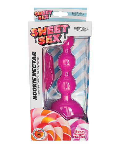 Sweet Sex Nookie Nectar Beads Vibe W-remote - Magenta