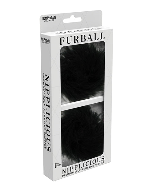 Nipplicious Furball Pasties - Black - LUST Depot