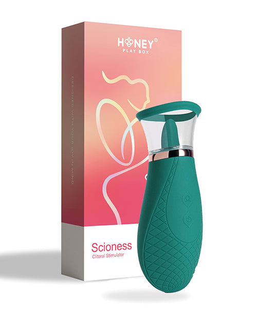 Scioness Sucking And Licking Clitoral Stimulator - Green - LUST Depot