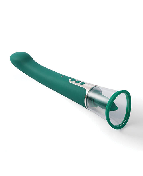 Succion Sucking G-spot Vibrator - 3 Function Green - LUST Depot