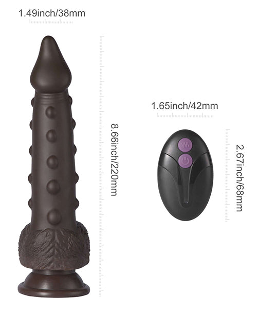 Alger 8" Thrusting Dildo - Black - LUST Depot