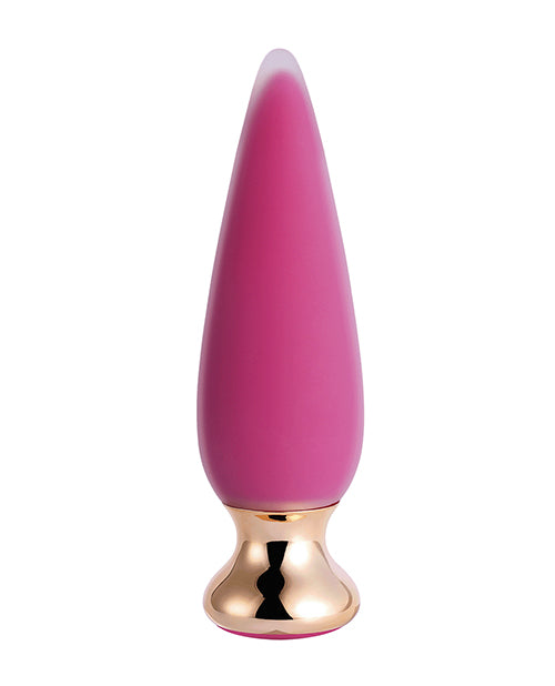 Doro Pretty Vibrating Anal Plug With Remote Control - Pink - LUST Depot