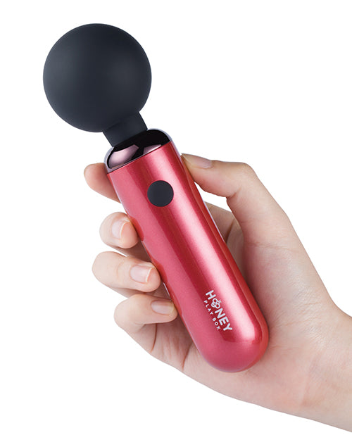 Pomi Wand Clit Tease Vibrating Wand - Deep Rose - LUST Depot