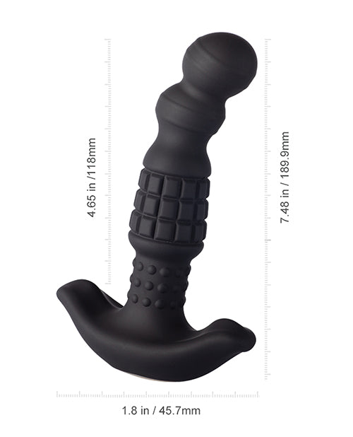 Pineapple Man Vibrating Prostate Massager - Black - LUST Depot