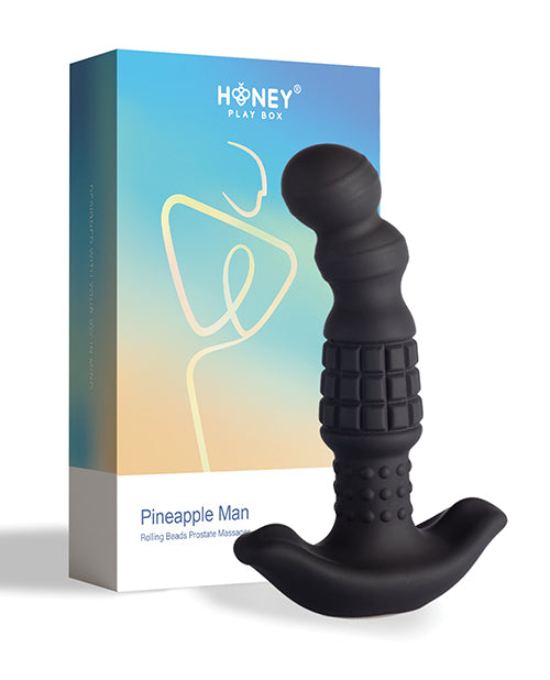 Pineapple Man Vibrating Prostate Massager - Black - LUST Depot