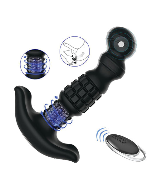 Pineapple Man Vibrating Prostate Massager - Black - LUST Depot