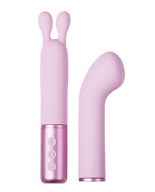 The Naughty Collection Interchangeable Heads Vibrator - Pinki Bundle - LUST Depot