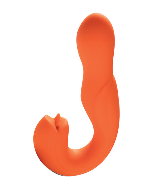 Joi Rotating Head G-spot Vibrator & Clit Licker - Orange - LUST Depot