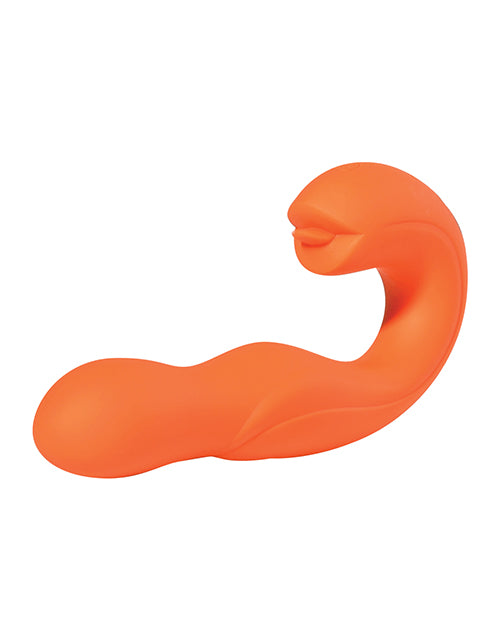 Joi Rotating Head G-spot Vibrator & Clit Licker - Orange - LUST Depot