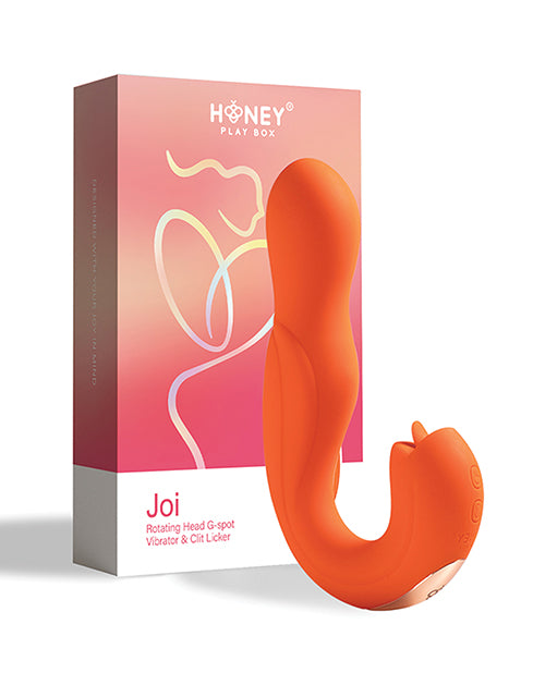 Joi Rotating Head G-spot Vibrator & Clit Licker - Orange - LUST Depot