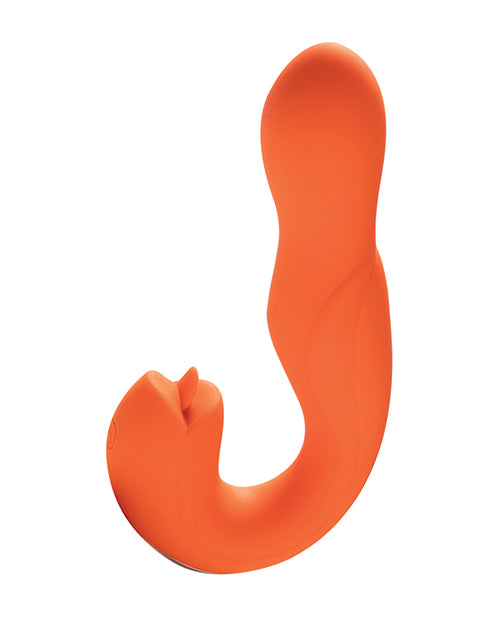 Joi Pro Rotating Head G-spot Vibrator & Clit Licker W/remote - Orange - LUST Depot