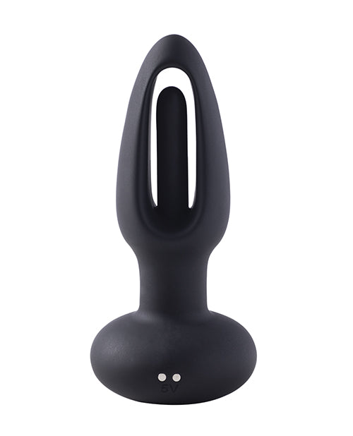 Taper Tapping Prostate Massager Butt Plug Anal Vibrator - Black - LUST Depot