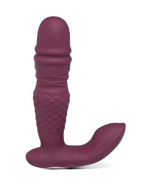 Ryder App-controlled Thrusting G-spot & Clit Vibrator - Rosy Red - LUST Depot