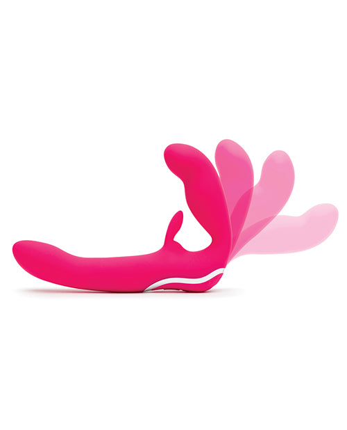 Happy Rabbit Strapless Strap On Rabbit Vibe - Pink - LUST Depot