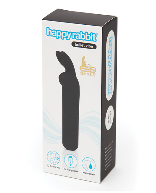 Happy Rabbit Rechargeable Bullet - Black - LUST Depot