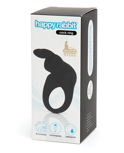 Happy Rabbit Rechargeable Cock Ring - Black - LUST Depot