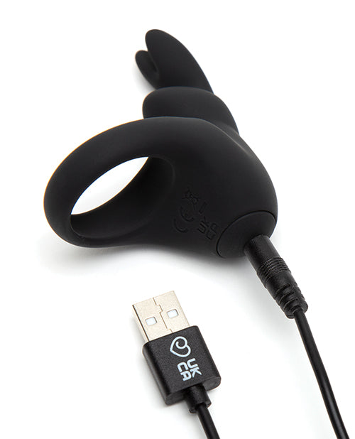 Happy Rabbit Rechargeable Cock Ring - Black - LUST Depot