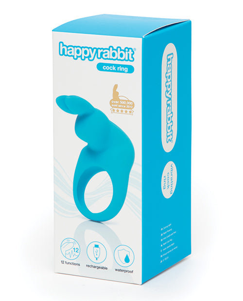 Happy Rabbit Rechargeable Cock Ring - Blue - LUST Depot