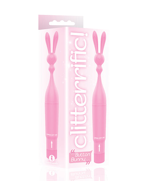 The 9's Clitterific! Button Bunny Clitoral Stimulator - Pink - LUST Depot