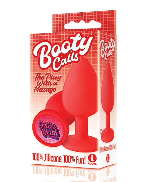 The 9's Booty Calls Fuck Yeah Plug - Red - LUST Depot