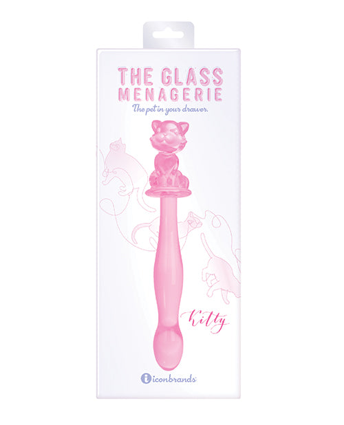 Glass Menagerie Kitty Glass Dildo - Light Blue - LUST Depot