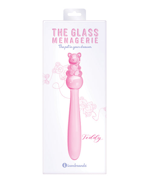 Glass Menagerie Teddy Glass Dildo - Pink - LUST Depot