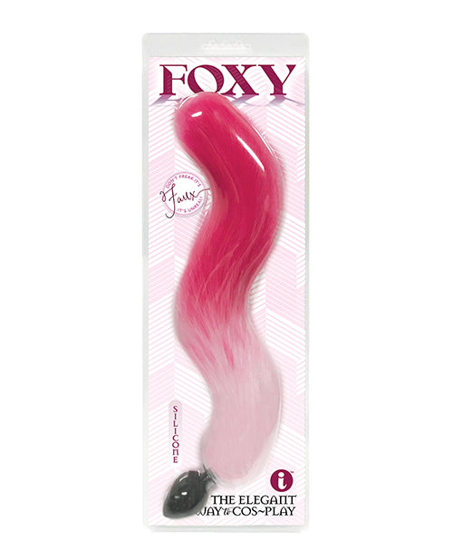 Foxy Fox Tail Silicone Butt Plug - Pink Gradient - LUST Depot