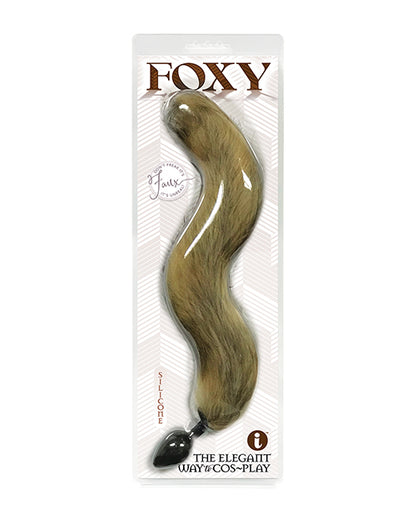 Foxy Fox Tail Silicone Butt Plug - Gold - LUST Depot