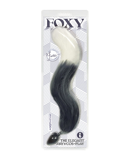 Foxy Fox Tail Silicone Butt Plug - Silver - LUST Depot