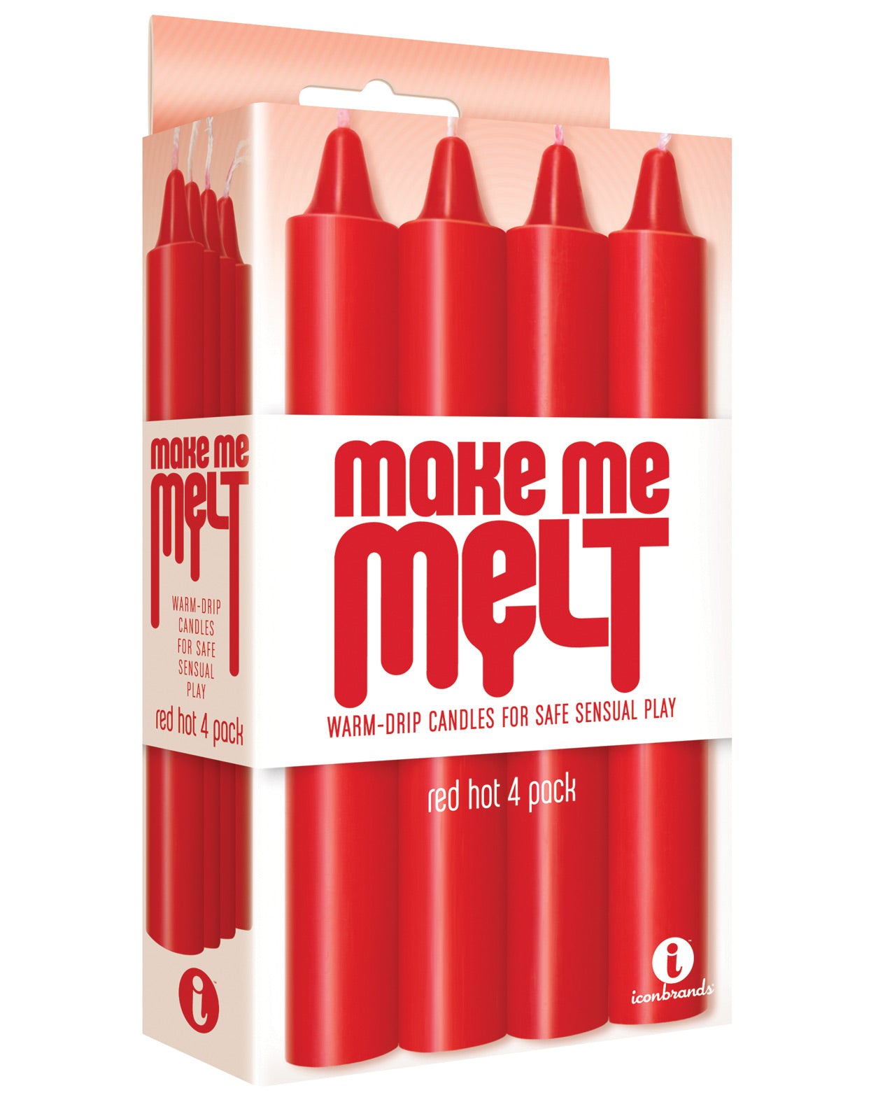 The 9's Make Me Melt Sensual Warm Drip Candles - Red Hot Pack Of 4 - LUST Depot