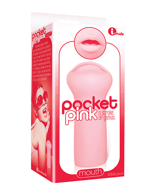 The 9's Pocket Pink Mini Mouth Masturbator - LUST Depot