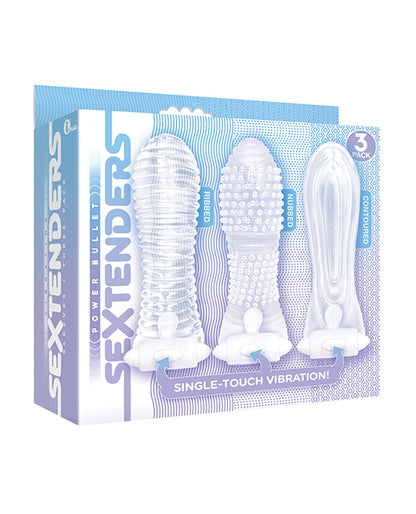 The 9's Vibrating Sextenders Sleeves - Pack Of 3 - LUST Depot