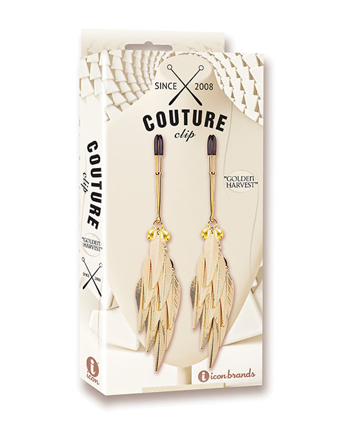 Couture Clips Luxury Nipple Clamps - Golden Harvest - LUST Depot