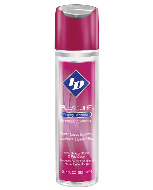 Id Pleasure Waterbased Tingling Lubricant - 2.2 Oz Flip Cap Bottle - LUST Depot