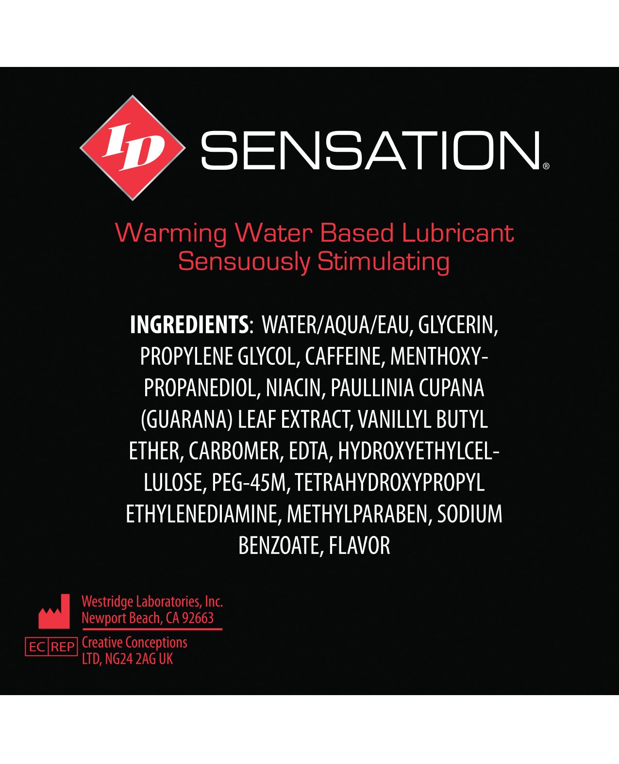 Id Sensation Waterbased Warming Lubricant - 4.4 Oz Flip Cap Bottle - LUST Depot